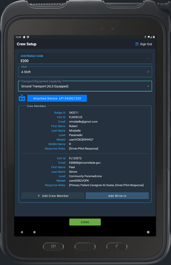 MetroPCR Mobile field documentation screenshot